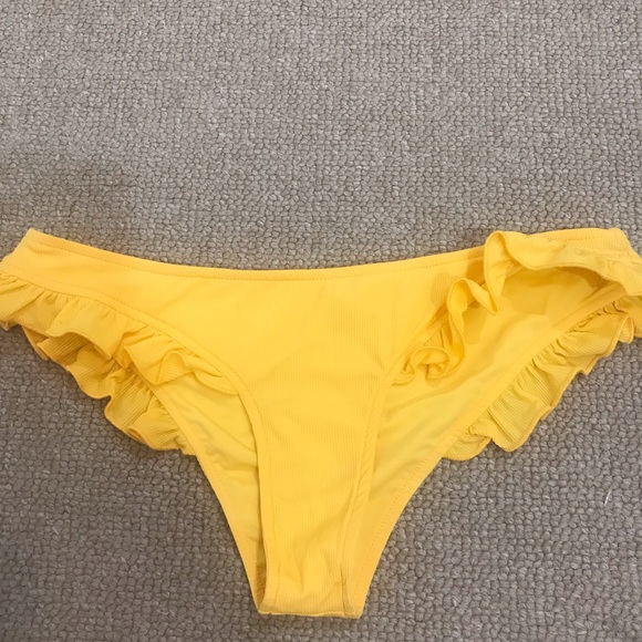 Tularosa yellow ruffle bikini - Picture 3 of 8